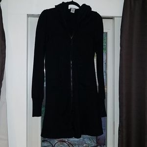 Sweater jacket long cloak hoodie